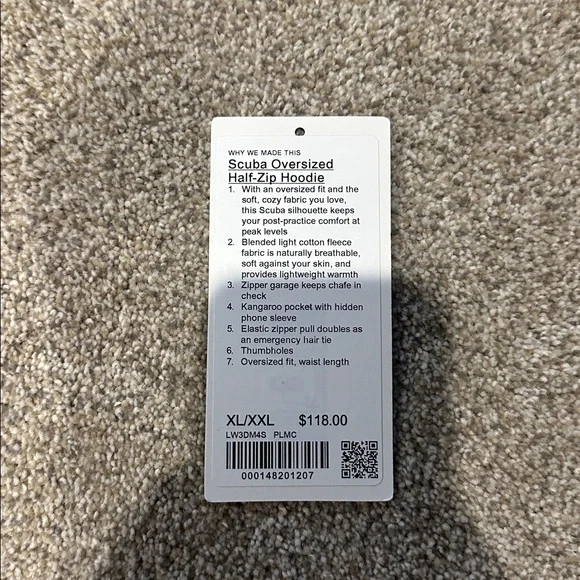 Lululemon Green Scuba Oversized Half-Zip Hoodie - Picture 3 of 3